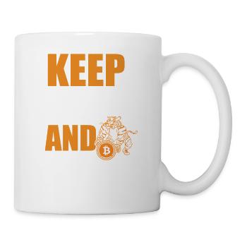 Immer weiter Hodl, Bitcoin - Tasse - Weiß - Rechts