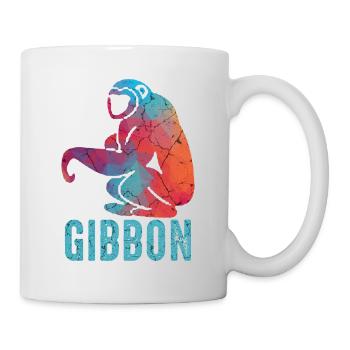 Gibbon Affe - Tasse - Weiß - Rechts