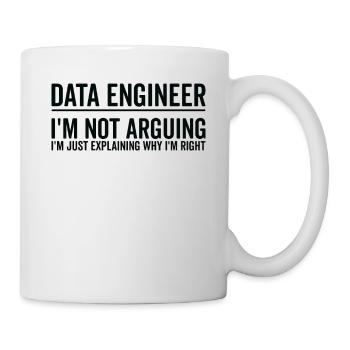 Juste expliquer - Ingénieur de données - Mug blanc - blanc - Droite