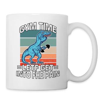 T-Rex Speech Defect Athlete Fitness Bodybuilding - Mug - white - Right
