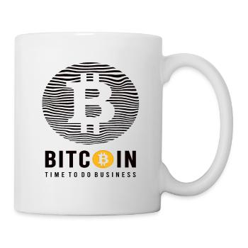 Bitcoin Time To Do Business - Tasse - Weiß - Rechts
