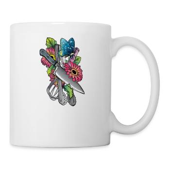 Koch I Gewürze Küche Kochmütze Köchin Motiv für - Tasse - Weiß - Rechts
