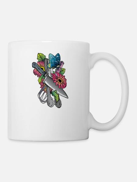 Cuisinier I Épices Cuisine Toque de chef Motif - Mug blanc - blanc
