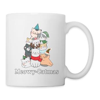 Mewoy-Catmas, Noël, Chat, Chat de Noël - Mug blanc - blanc - Droite