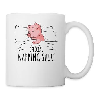Schwein - Tasse - Weiß - Rechts