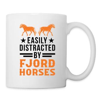 Easily distracted by Fjord Horses Fjord Horse - Mug - white - Right