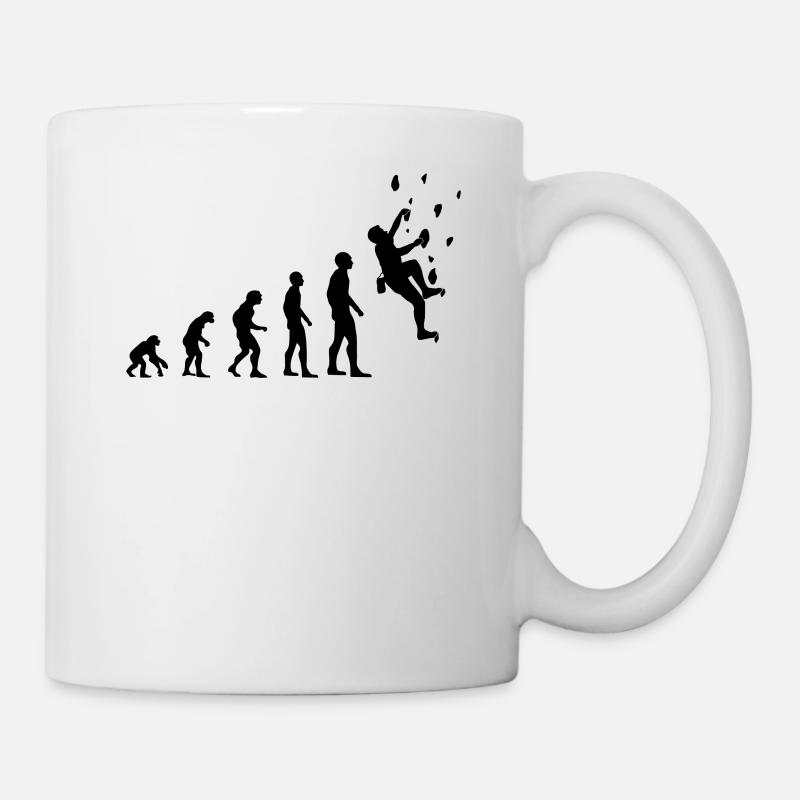Kletterer Evolution Kletterwand Kletterhalle - Tasse - Weiß