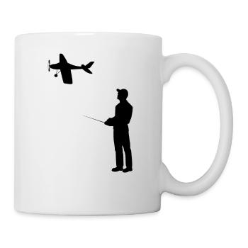 Modèle d’avion RC Volant Rétro Vintage Cadeau - Mug blanc - blanc - Droite