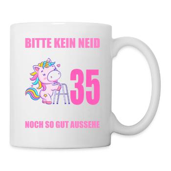 35 Jahre verheiratet lustig 35. Hochzeitstag - Tasse - Weiß - Rechts