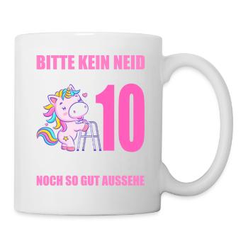 10 Jahre verheiratet lustig 10. Hochzeitstag - Tasse - Weiß - Rechts