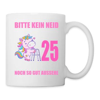 25 Jahre verheiratet lustig 25. Hochzeitstag - Tasse - Weiß - Rechts