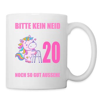 20 Jahre verheiratet lustig 20. Hochzeitstag - Tasse - Weiß - Rechts