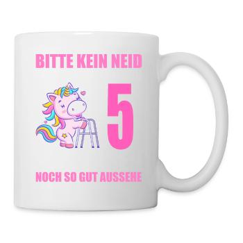 5 Jahre verheiratet lustig 5. Hochzeitstag - Tasse - Weiß - Rechts