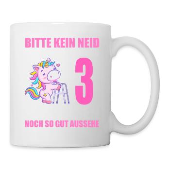 3 Jahre verheiratet lustig 3. Hochzeitstag - Tasse - Weiß - Rechts
