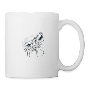 Nur Ein Mädchen, Das Wölfe Liebt Waldtiere Wolf - Tasse - Weiß - Rechts
