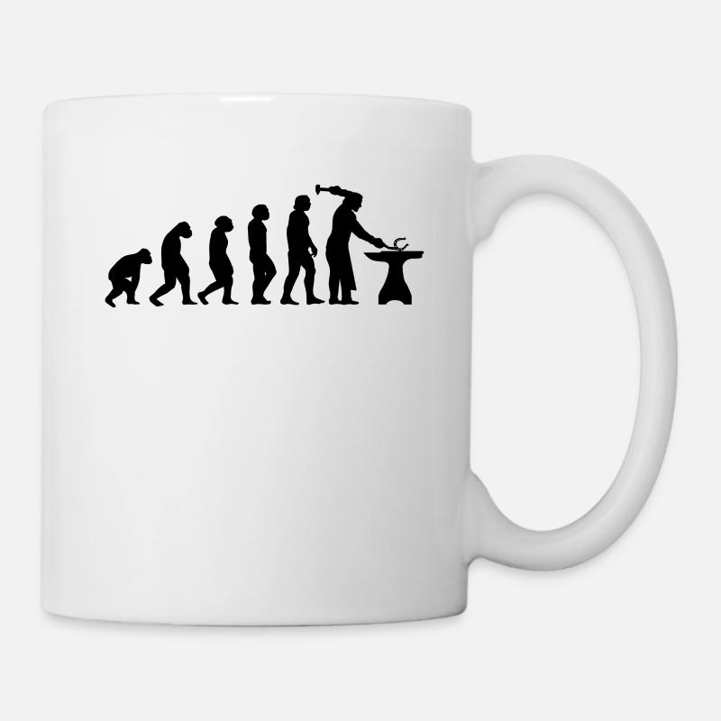 Horse Blacksmith Fer à cheval Pinces pour cavaliers - Mug blanc - blanc