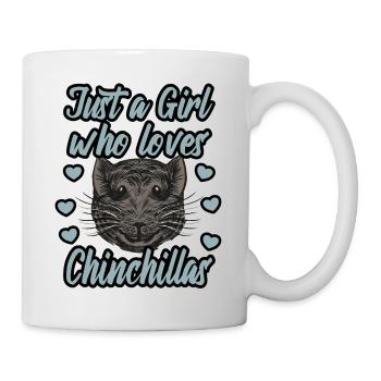 Juste une fille qui aime les chinchillas - Mug blanc - blanc - Droite