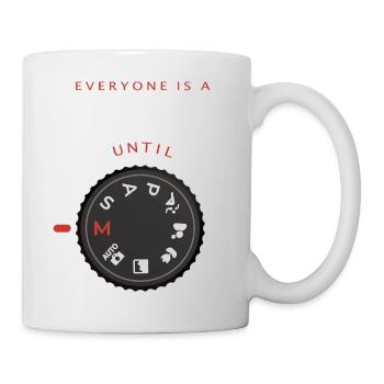Everyone is a photographer until ... - Mug - white - Right