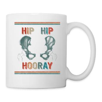 Lustige Anatomie Humor Kaffeetasse, Hip Hip Hurra, - Tasse - Weiß - Rechts