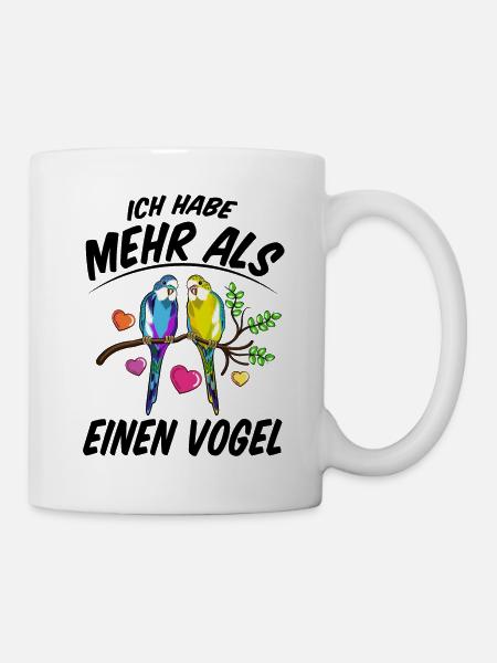 Vogelliebhaber Nymphensittich Vogelbesitzer - Tasse - Weiß
