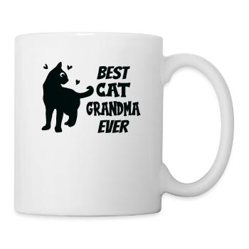 Best Cat Grandma Ever Grandma loves cats - Mug - white - Right