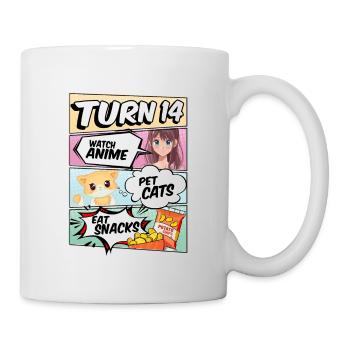 14th Birthday Anime Girl - Mug - white - Right