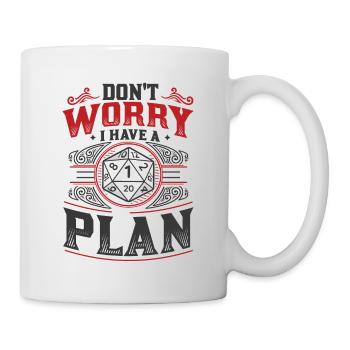 Ne vous inquiétez pas, j’ai un plan D20 RPG Gamer - Mug blanc - blanc - Droite