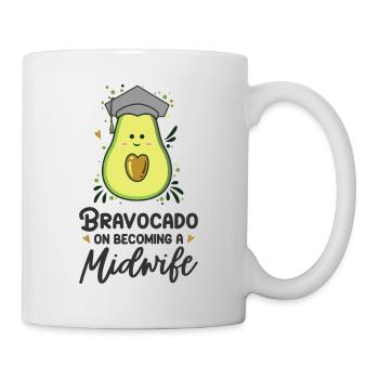 Bravocado pour devenir sage-femme sage-femme - Mug blanc - blanc - Droite
