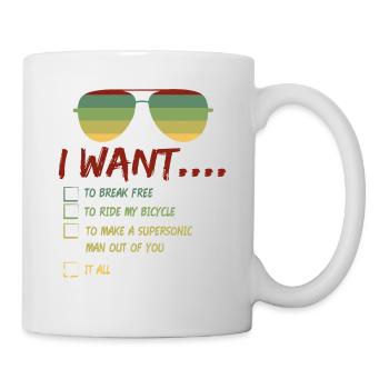 I Want To Break Free Sunglasses Summer - Mug - white - Right