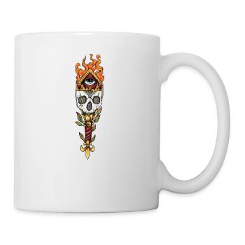 Franc-Maçon I Oeil de la Providence Loge motif - Mug blanc - blanc - Droite