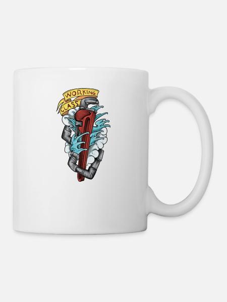 Klempner I Zunft Heizungsbauer Motiv für - Tasse - Weiß