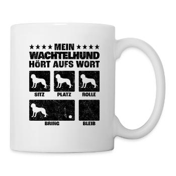 Wachtelhund Hundetricks Deutscher Wachtelhund - Tasse - Weiß - Rechts