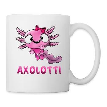 Axolotti Axolotl Mädchen - Tasse - Weiß - Rechts