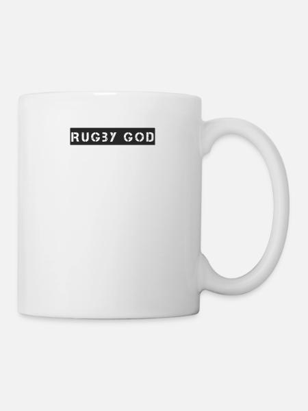 Rugby - Rugby God - Tasse - Weiß
