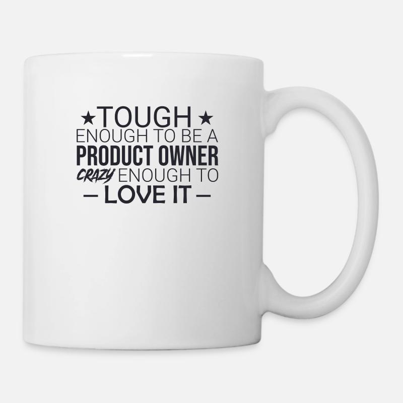 "Product Owner Crazy | " Scrum Master"" - Mug - white