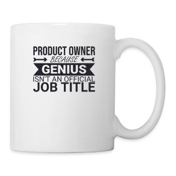 « Product Owner Genius | » Scrum Master" » - Mug blanc - blanc - Droite