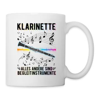 Klarinette Alles andere sind Begleitinstrumente - Tasse - Weiß - Rechts