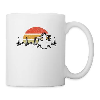Drummer Heartbeat Pulse Drums Drumstick Groove - Mug - white - Right