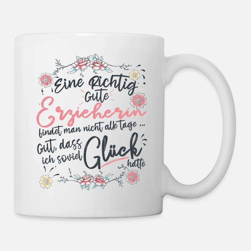 Erzieherin Kindergärtnerin - Tasse - Weiß