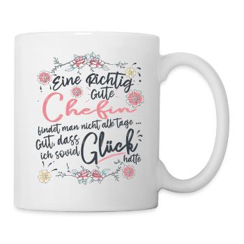 Chefin - Tasse - Weiß - Rechts
