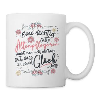 Altenpflegerin Altenheim Altenpflege - Tasse - Weiß - Rechts