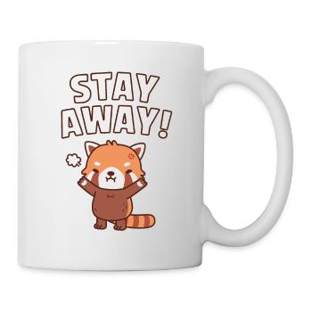 Panda roux en colère mais mignon, restez à l’écart Drôle - Mug blanc - blanc - Droite