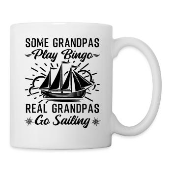 Real Grandpas Go Sailing Funny Sailor - Mug - white - Right