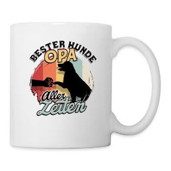 Bester Hunde Opa Aller Zeiten Hundeopa Geschenk - Tasse - Weiß - Rechts
