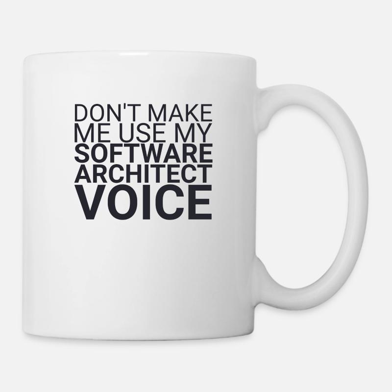 "Software Architect Voice | Software Architektur" - Tasse - Weiß