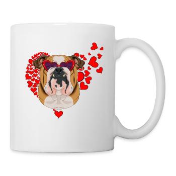 Deutsch Bulldog Lover I Dog Lover I Deutsch - Mug blanc - blanc - Droite