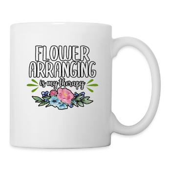 Florist Flower Arranging Is My Therapy Flower Shop - Mug - white - Right
