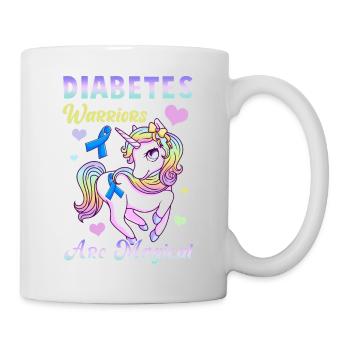 Les guerriers du diabète sont une licorne mignonne magique - Mug blanc - blanc - Droite