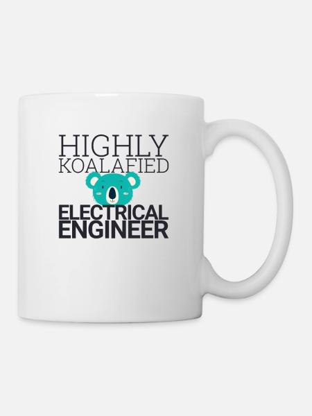 "Electrical Engineer Koalafied | Elektrotechnik" - Tasse - Weiß