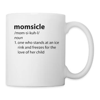 Momsicle Definition Hockey Mom - Tasse - Weiß - Rechts
